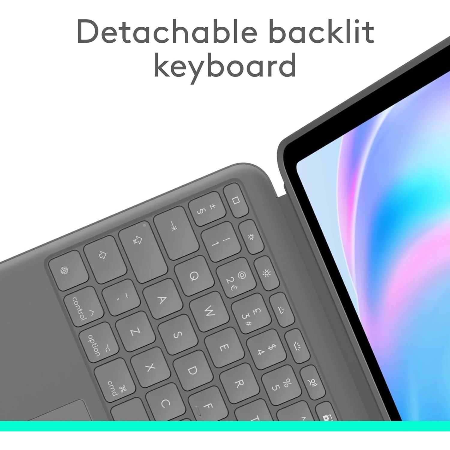 Buy Logitech,Logitech Combo Touch Keyboard Case for iPad Air 13" (M2, 2024) - Detachable Backlit Keyboard, Kickstand, QWERTY UK Layout - Grey - Gadcet UK | UK | London | Scotland | Wales| Near Me | Cheap | Pay In 3 | Keyboard Folio Case
